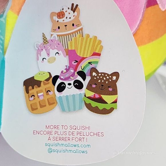DESSA 🌈🎂 Rainbow Cake Slice OG HTF Original Squishmallows By Kellytoy NWT ☆PC☆ - Picture 7 of 8